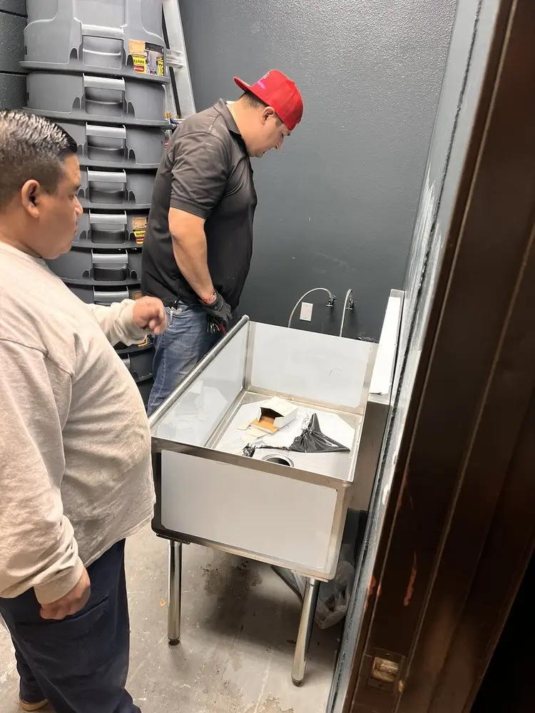 Commercial plumbing and sink installation in East Westwood